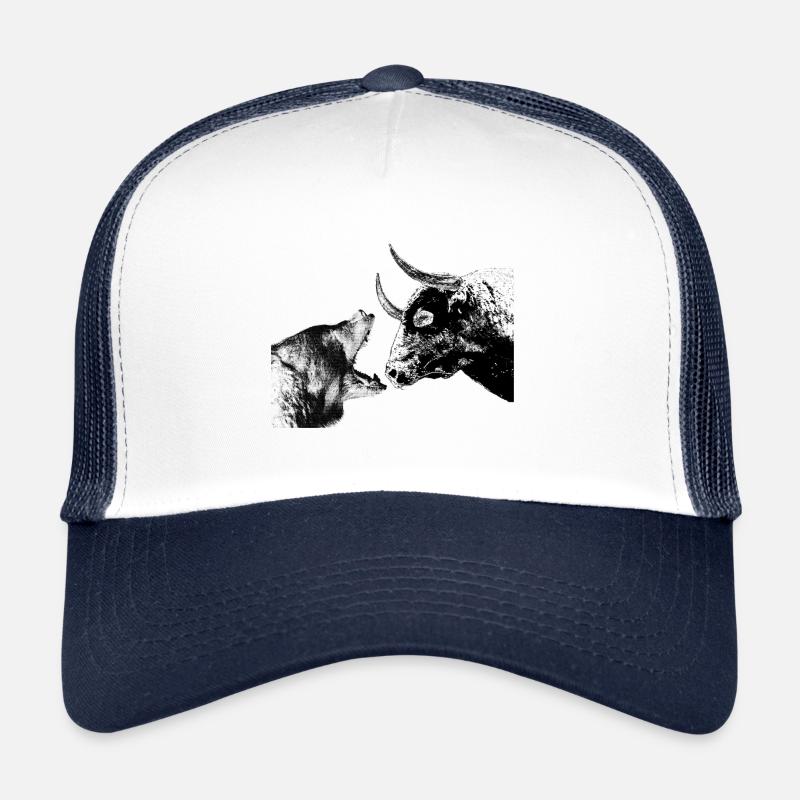 Bär vs Bulle bear vs bull Trucker Cap