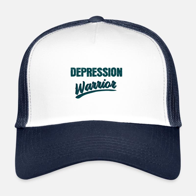 Depressed Fighter Depressed Funny saying Trucker Cap