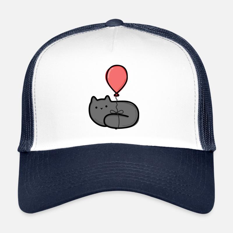 Chat avec ballon Casquette trucker 