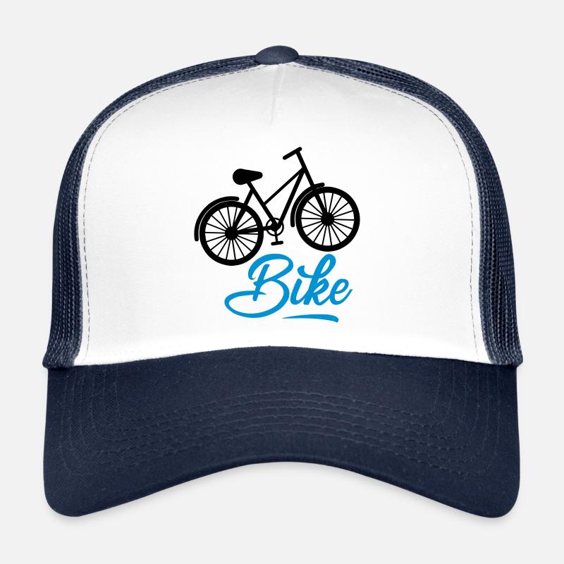Fahrrad - Trucker Cap - Weiß/Navy