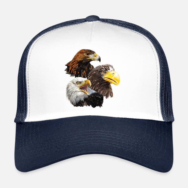 Raubvögel - Trucker Cap - Weiß/Navy