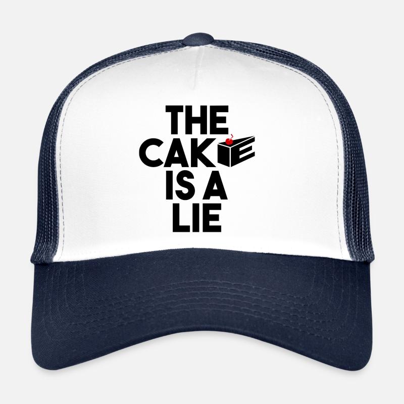 Le gâteau est un mensonge Portal Aperture Science Casquette trucker 