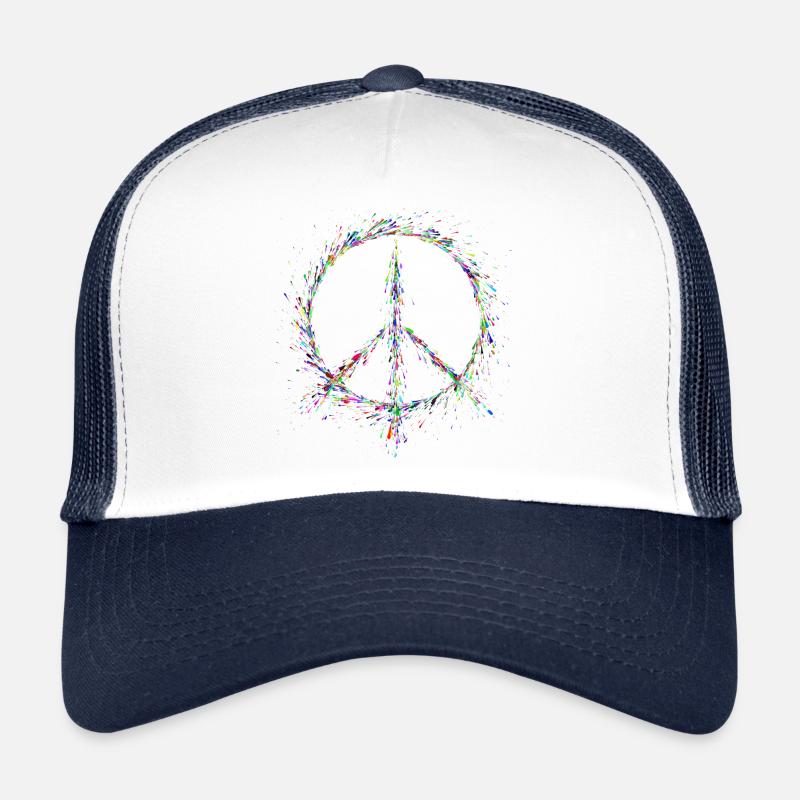 Peace in paint drops Trucker Cap