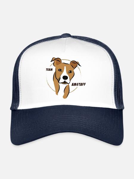 Team staff - Casquette trucker  - blanc/marine - Devant