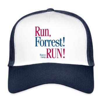 Forrest Gump Run Forrest Run - Casquette trucker  - blanc/marine - Devant