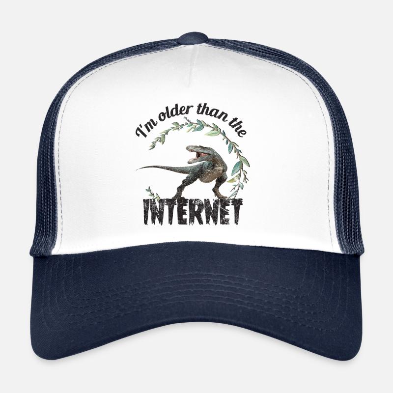 I'm older than the Internet + Dinosaur retro Trucker Cap