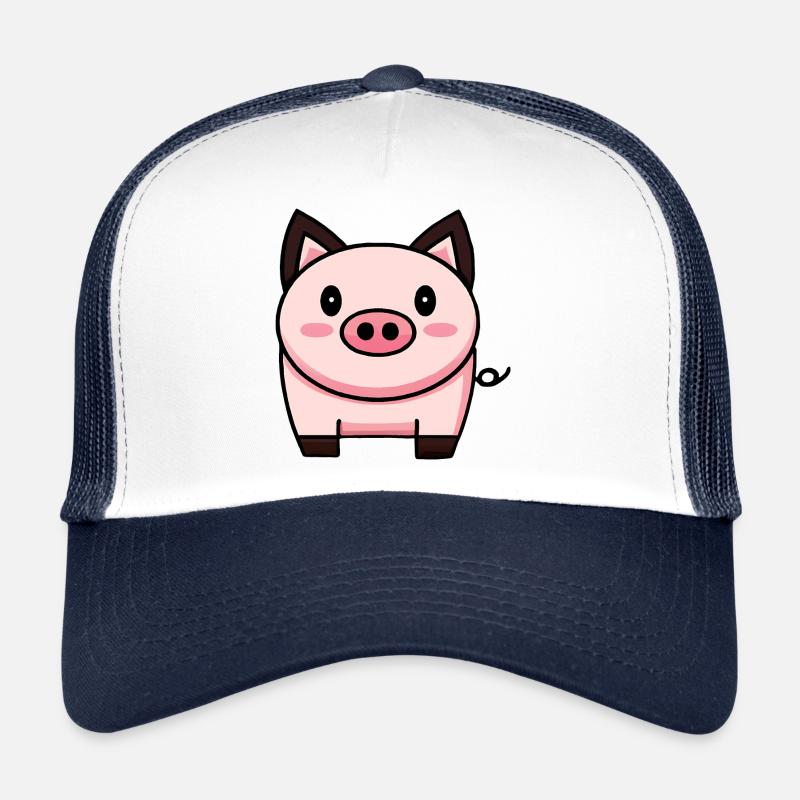 Cochon Kawaii mignon Casquette trucker 
