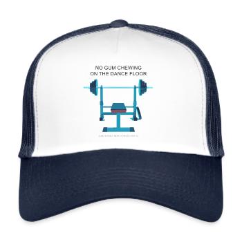 Eazy Money Bench Press Cartel - Dance Floor - Trucker Cap - Weiß/Navy - Vorne