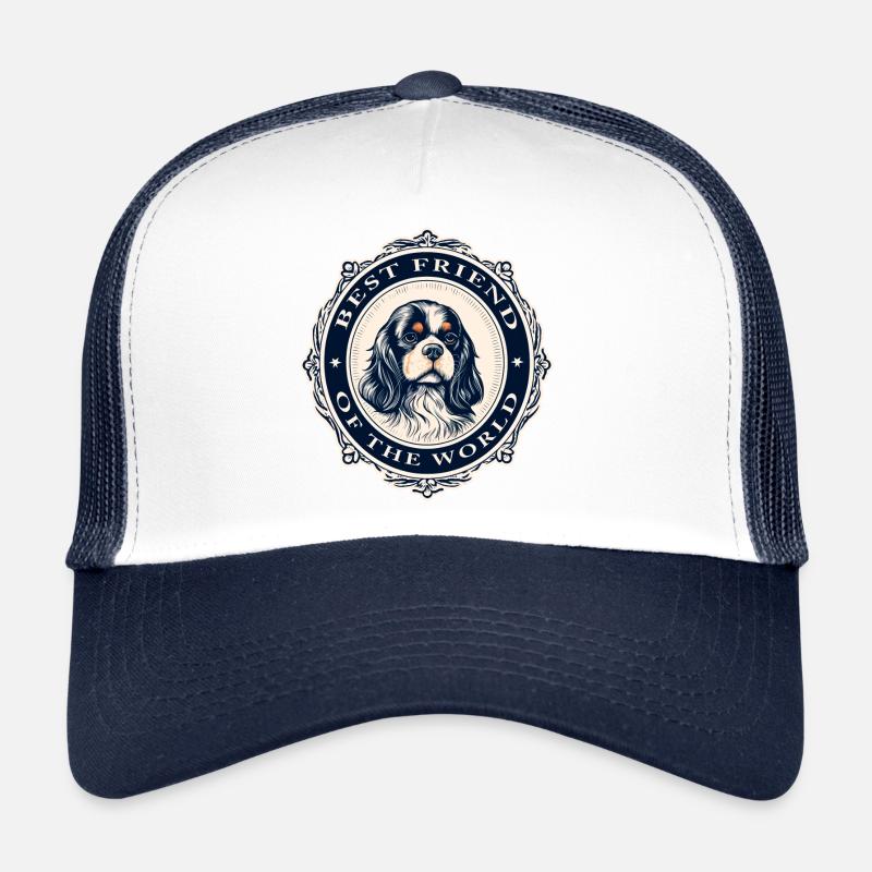 Bester Freund der Welt Kavalier - Trucker Cap - Weiß/Navy