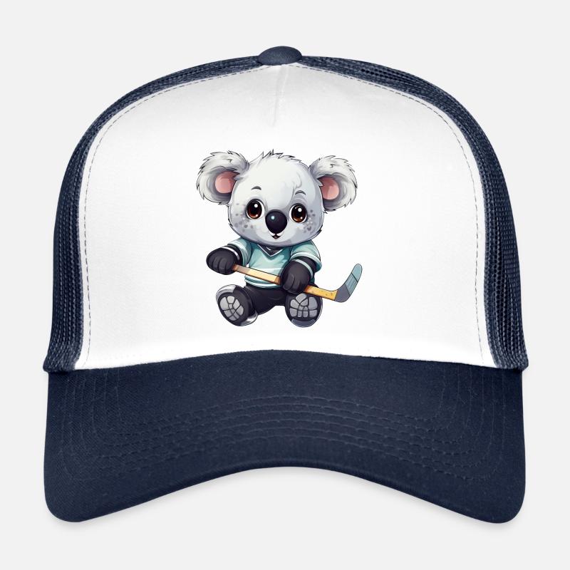 Koala spielt Eishockey, Sportliches Tierdesign Trucker Cap