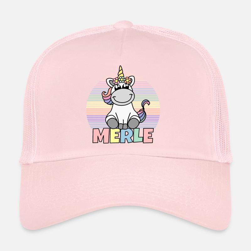 Nom de la licorne Merle Casquette trucker 