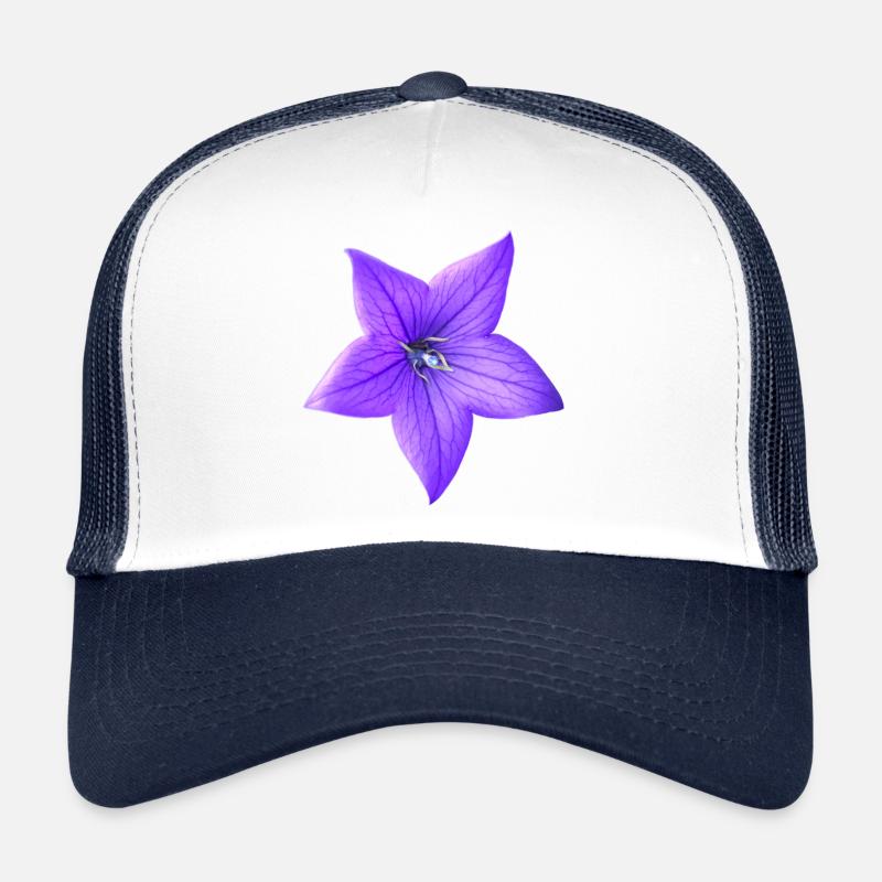 fleur pourpre Casquette trucker 
