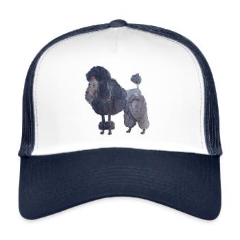 Pudel zwischendurch - Spaß - Trucker Cap - Weiß/Navy - Vorne