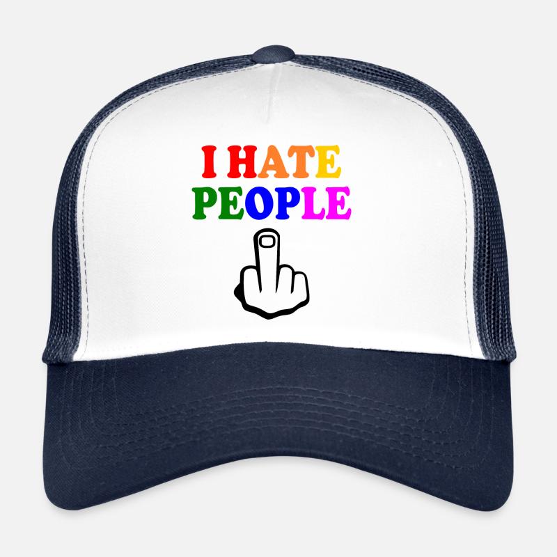 I hate people Casquette trucker 