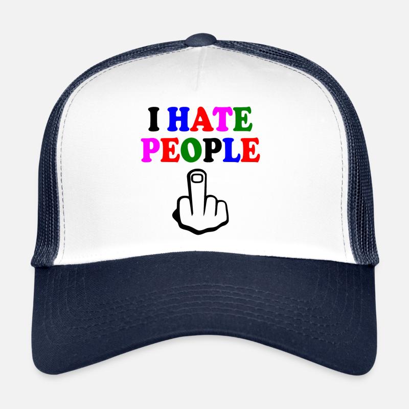 I hate people Trucker Cap