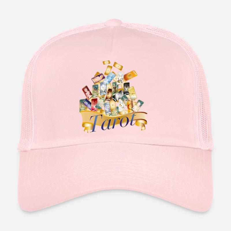 Magische Tarotkarten Collage mit mystischem Banner Trucker Cap