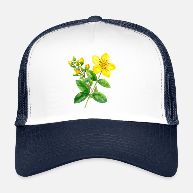 Johanniskraut – botanisches Aquarell Trucker Cap
