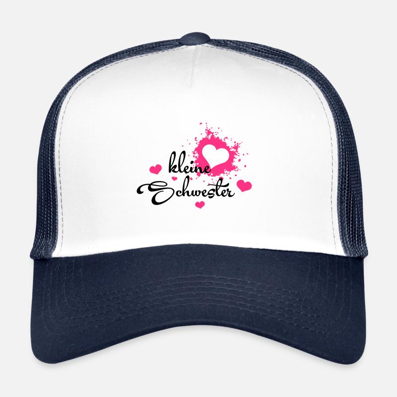 Kleine Schwester mit Herzchen Trucker Cap