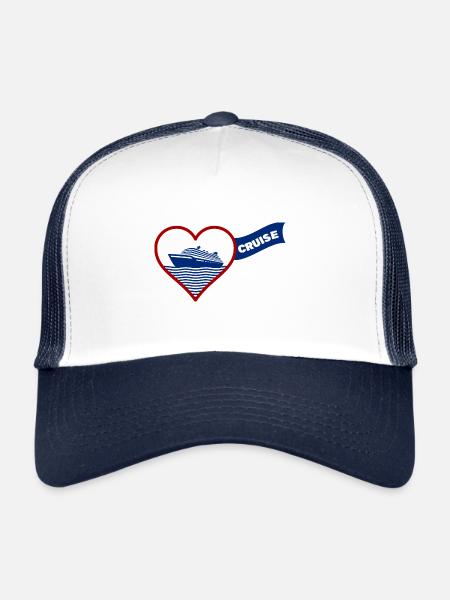 Cruise Love - Trucker Cap - white/navy - Front