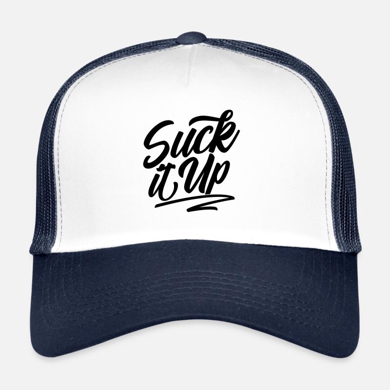 Le sucer - Casquette trucker  - blanc/marine