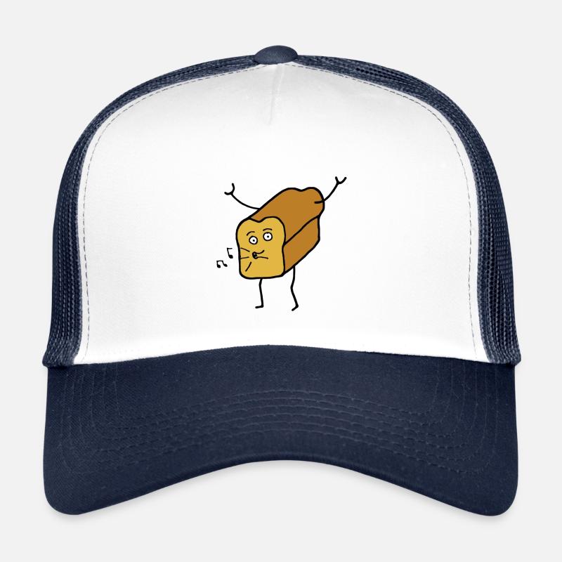 Dancing toasted bread bread funny cartoon Trucker Cap