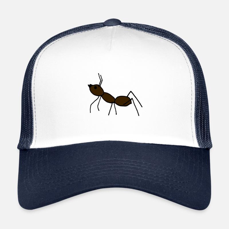 fourmi - Casquette trucker  - blanc/marine