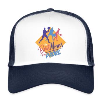 Padel Mom Padel Player Padelennis Mama Mother - Trucker Cap - white/navy - Front