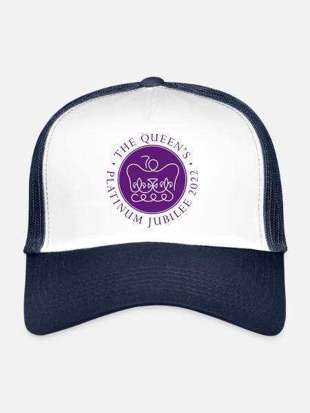 Reine 70e anniversaire du trône 2022 70 ans platine - Casquette trucker  - blanc/marine