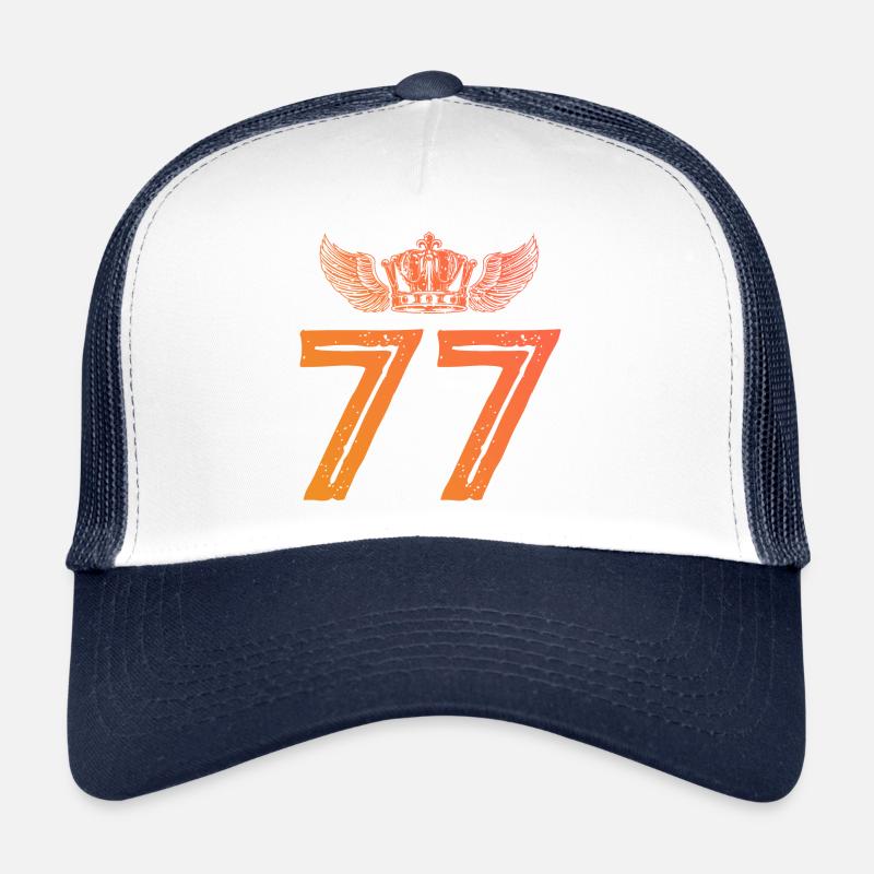 77 Couronne de numéros Casquette trucker 