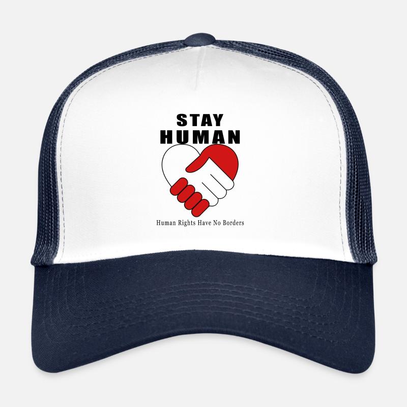 Wir bleiben Mensch - Frieden und Brüderlichkeit Trucker Cap
