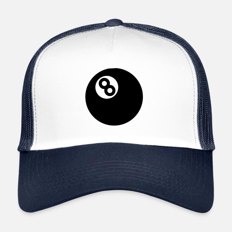 Billard 8 ball billard ball 8 Casquette trucker 