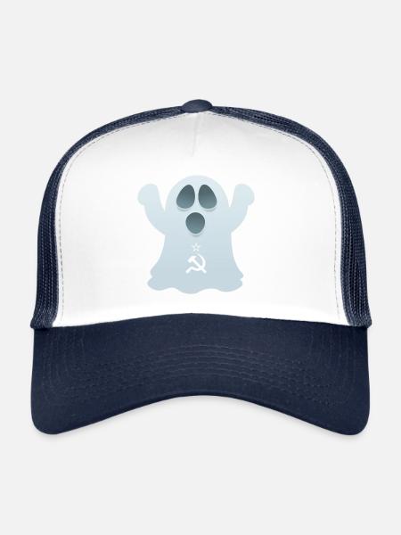 Ghost (USSR Edition) - Trucker Cap - white/navy - Front