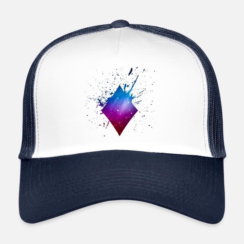 Poker Cards Check Symbol Universe Galaxy Trucker Cap