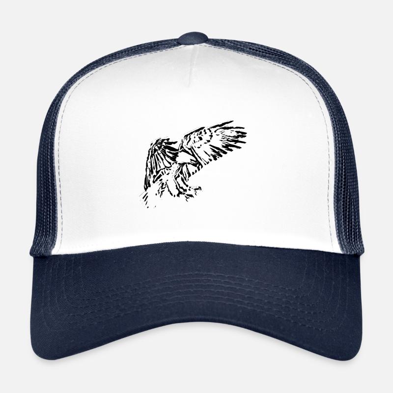 Adler - Trucker Cap - Weiß/Navy