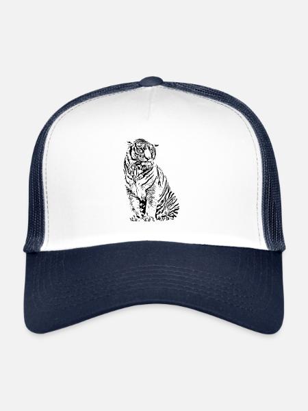 Tiger - Casquette trucker  - blanc/marine - Devant