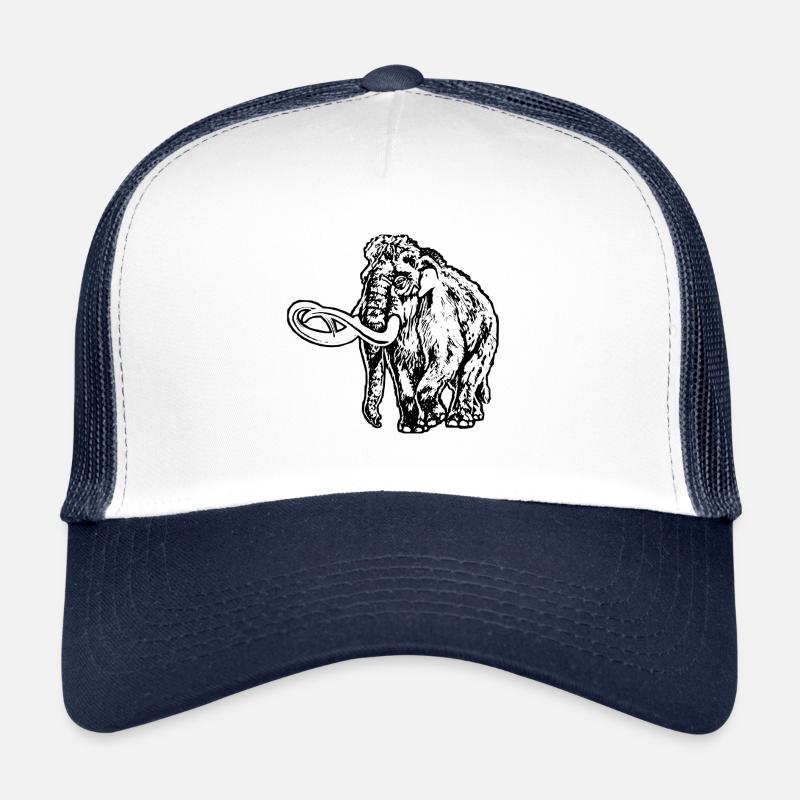 Mammouth - Casquette trucker - blanc/marine