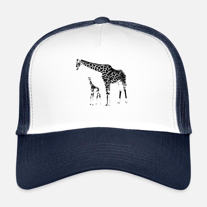 Giraffen - Trucker Cap - Weiß/Navy