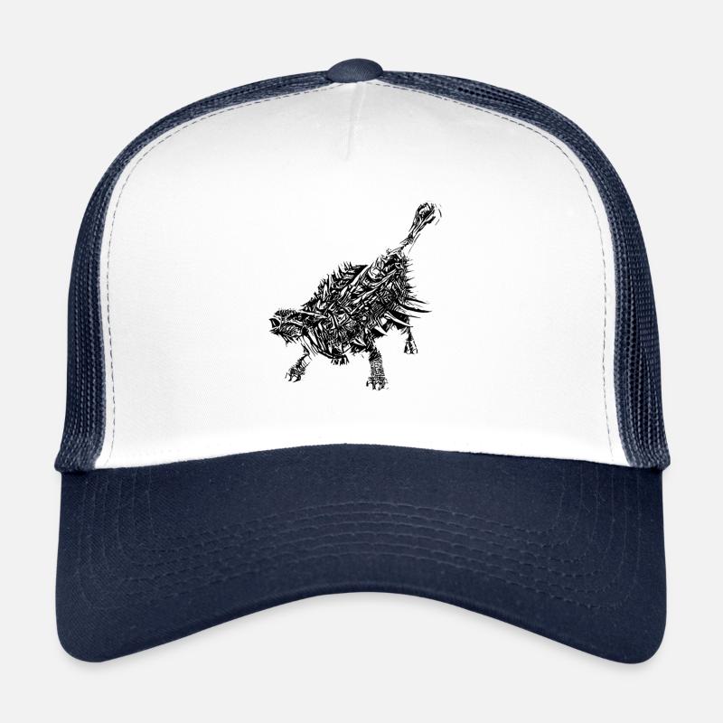 Ankylosaurus - Trucker Cap - white/navy