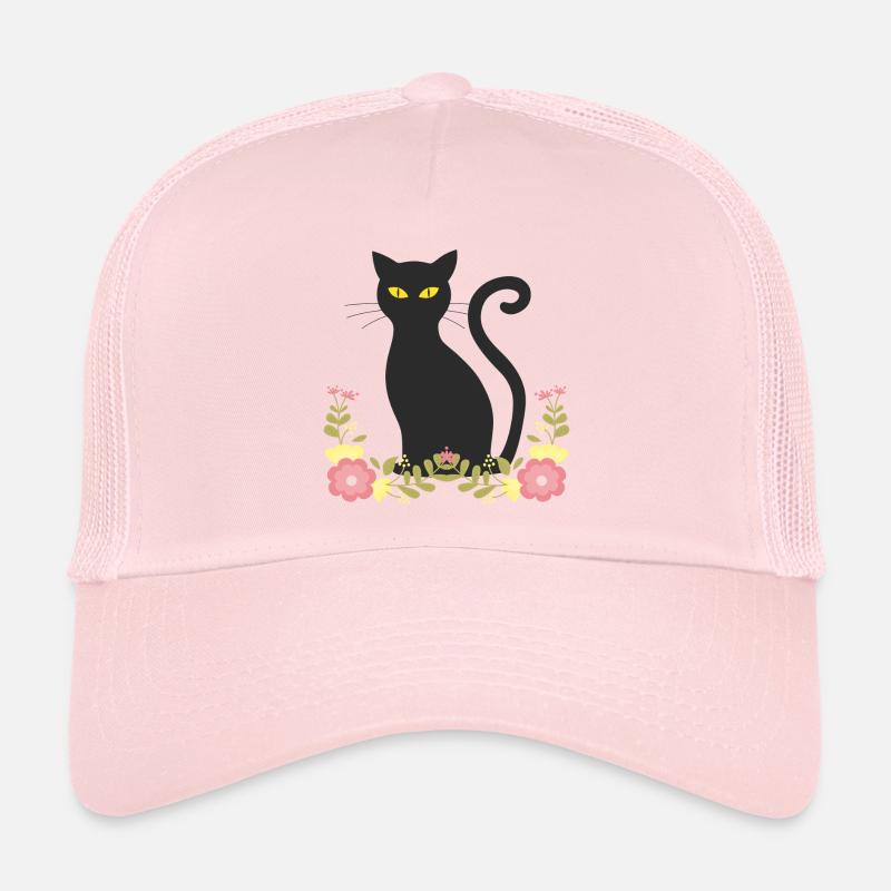 Schwarze katze Trucker Cap