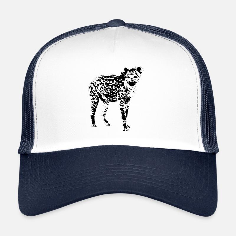 hyène - Casquette trucker  - blanc/marine