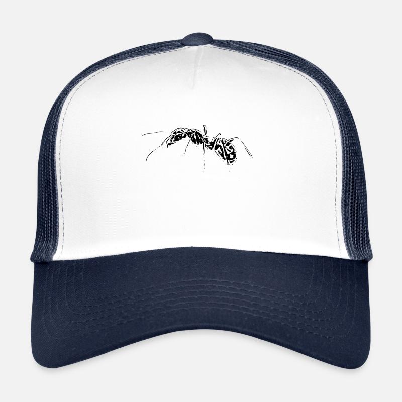 fourmi - Casquette trucker  - blanc/marine