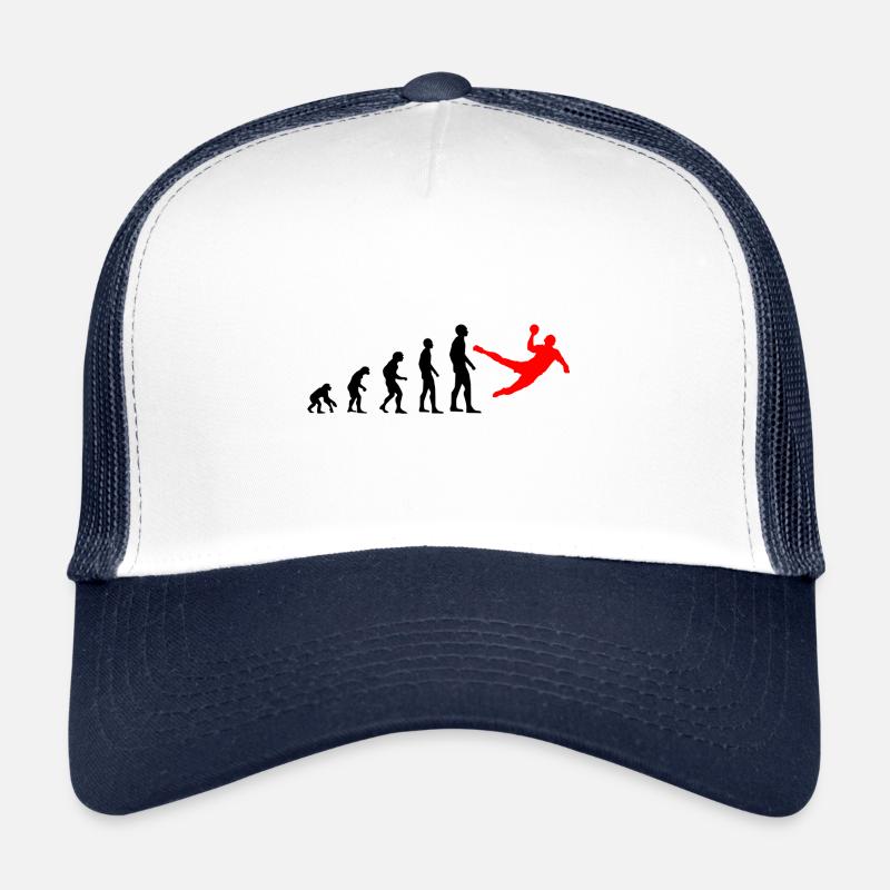 Chemise de handball Evolution idée cadeau noir rouge - Casquette trucker  - blanc/marine