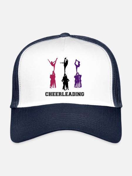 Cheerleading, Cheerleader - Trucker Cap - white/navy - Front