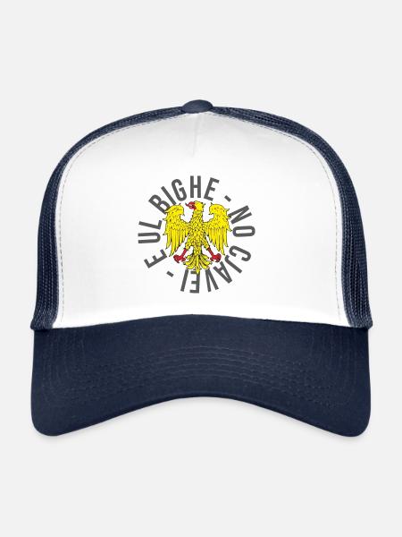 E Ul Bighe - No Cjavei Friuli Venezia Giulia Adler - Trucker Cap - Weiß/Navy - Vorne