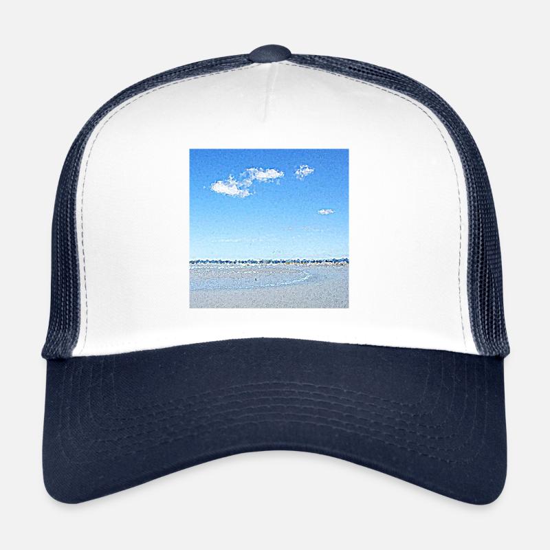 View between sky and sea Trucker Cap
