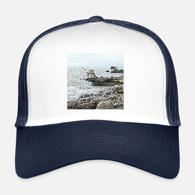 Fishermen's huts - Trucker Cap - white/navy