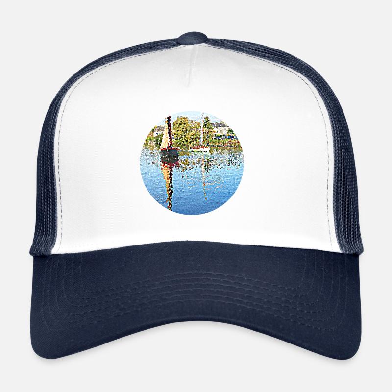 Das Spiegelbild des Segelbootes Trucker Cap
