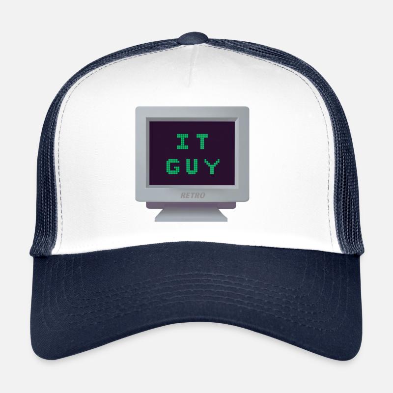 CRT - Informaticien - Casquette trucker  - blanc/marine