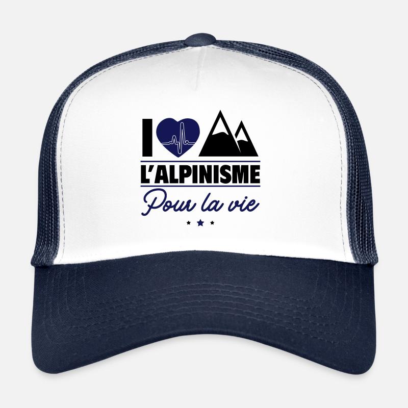 J'aime l'alpinisme – Pour la vie Casquette trucker 
