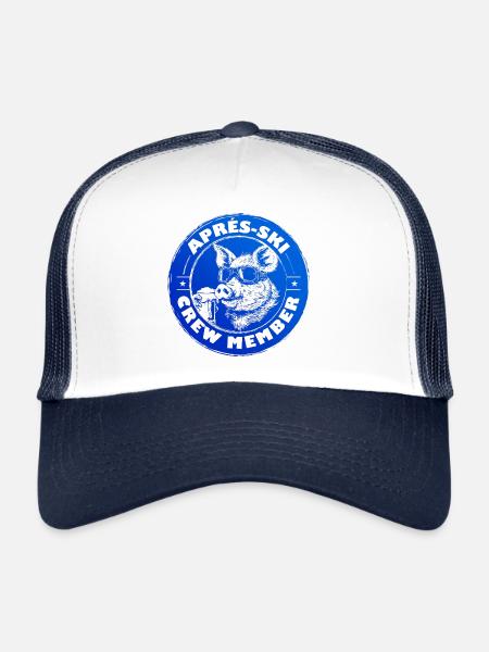 Pig après-ski semer l’équipe Dire - Casquette trucker  - blanc/marine - Devant